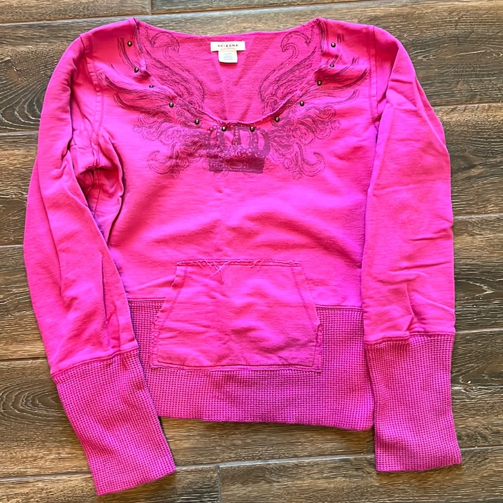 Wide neck sweatshirt